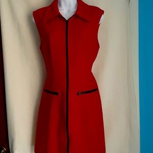 Limited Red sleeveless dress.